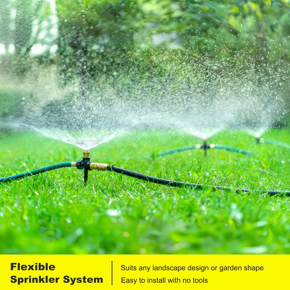 FANHAO Above Ground Sprinkler System - 360° Large Area Coverage - FANHAO