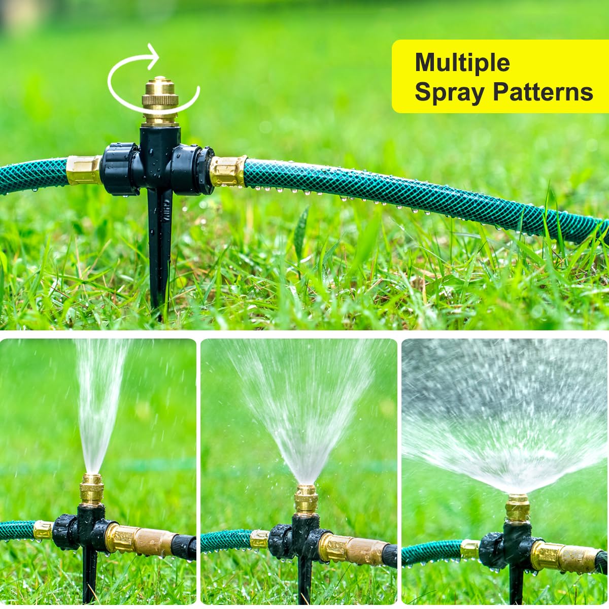 FANHAO Above Ground Sprinkler System - 360° Large Area Coverage - FANHAO