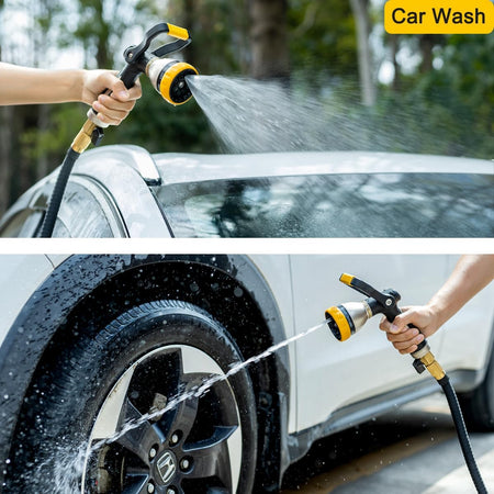 FANHAO Heavy Duty Fireman's Hose Nozzle with 8 Spray Patterns - FANHAO