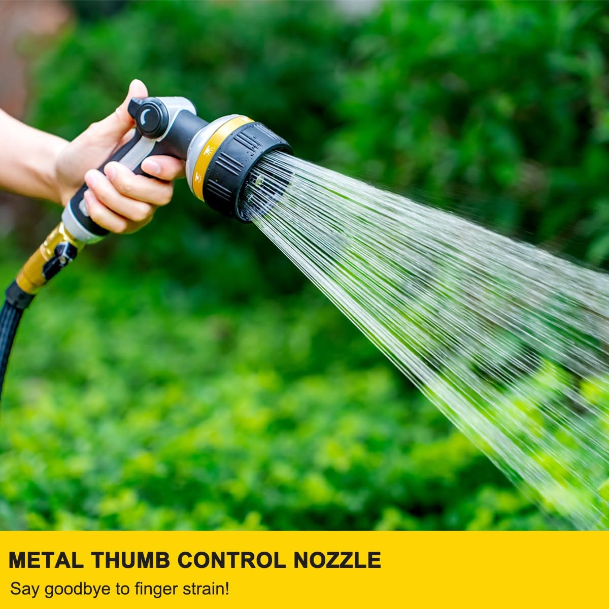 Heavy Duty Garden Hose Nozzle with 10 Spray Patterns