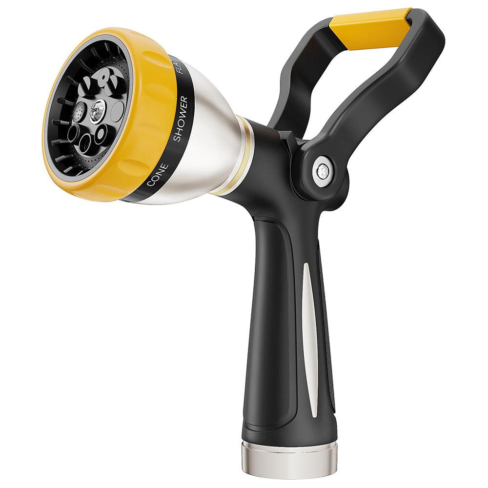 FANHAO Heavy Duty Fireman's Hose Nozzle with 8 Spray Patterns - FANHAO