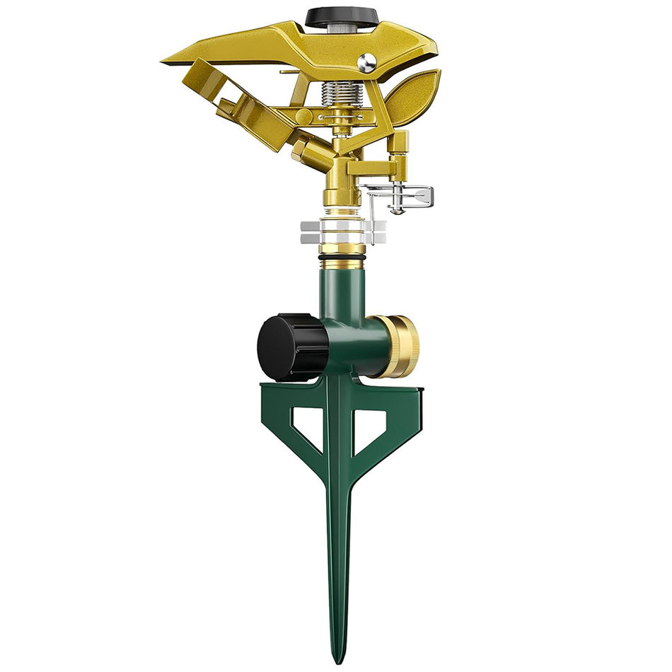 FANHAO Heavy Duty Pulsating Lawn Sprinkler on Spike Base - FANHAO