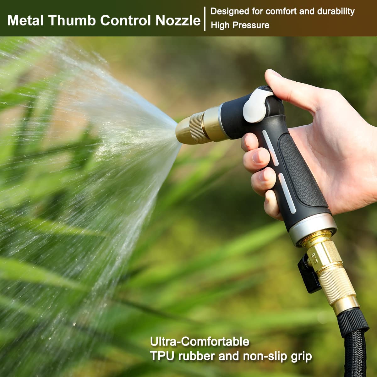 FANHAO Garden Hose Nozzle with High Pressure Jet - FANHAO