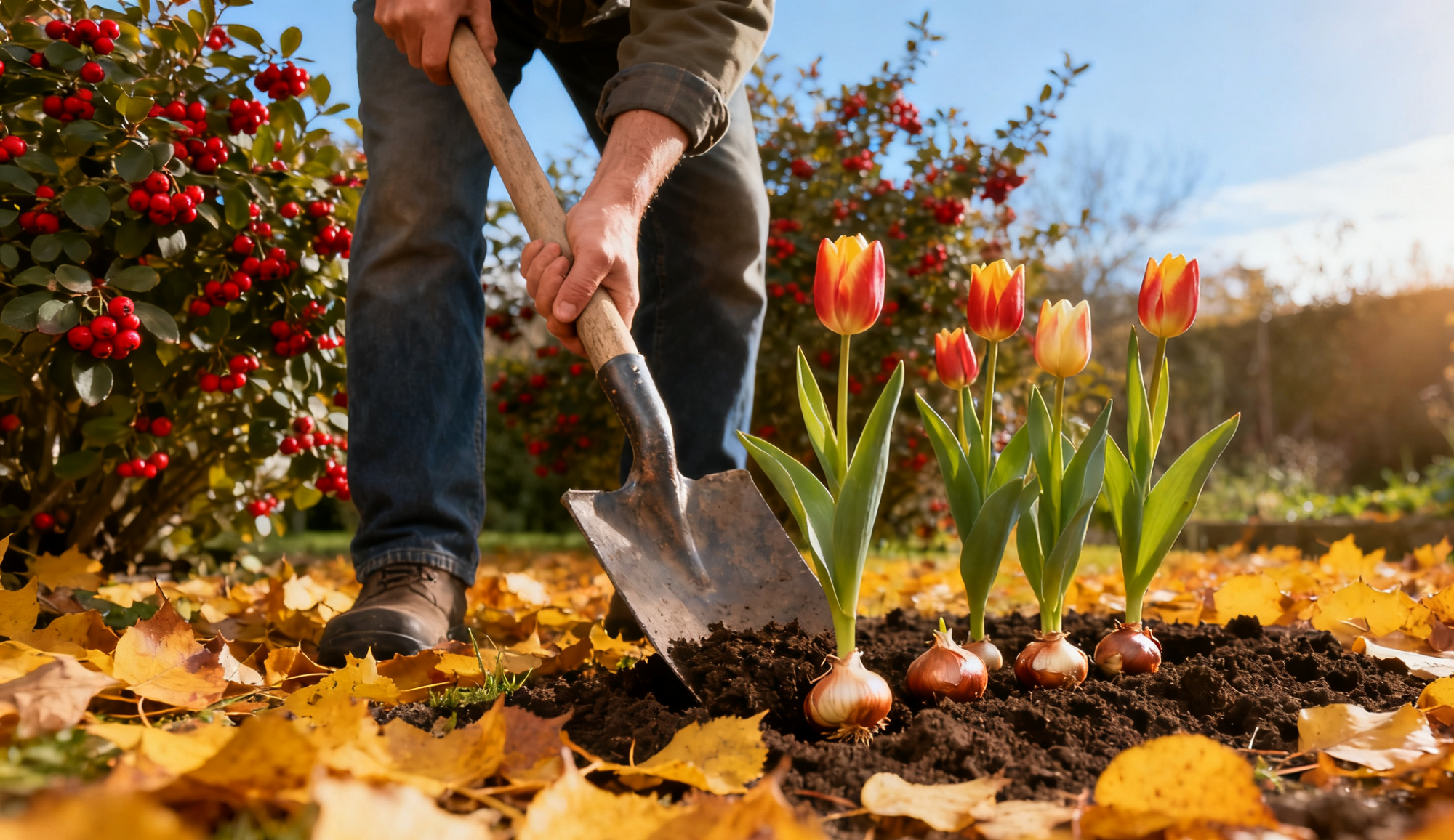 Planting flower