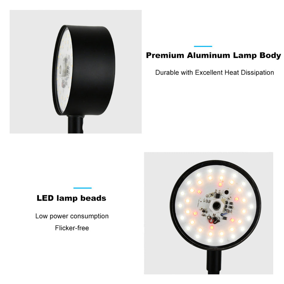 FANHAO Smart LED Grow Light for Indoor Plants, Dimmable & Micro Landscape Design, Full Spectrum Plant Lamp for Home Use