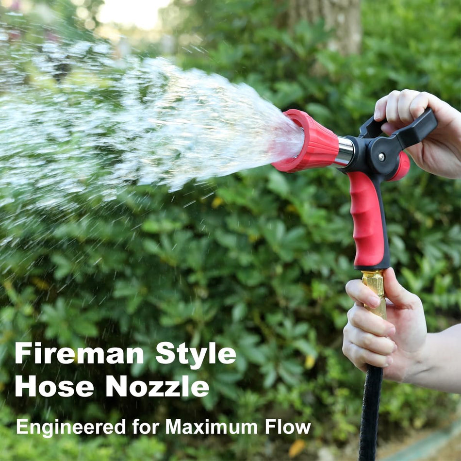FANHAO High Pressure Fireman's Spray Nozzle with Lever Handle and Slip Ergonomic Grip