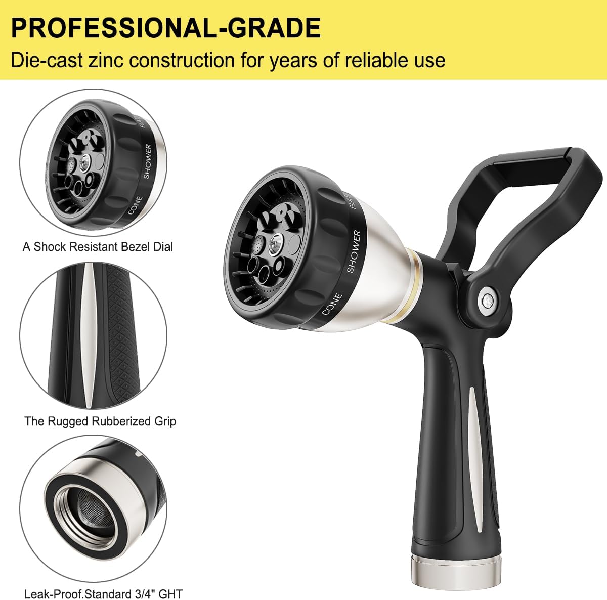 FANHAO Heavy Duty Fireman's Hose Nozzle - FANHAO