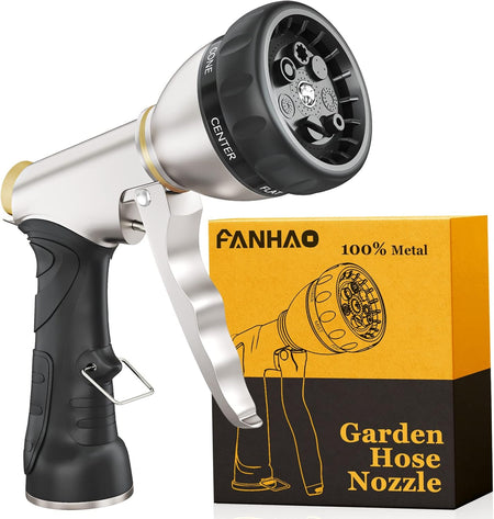 spraytec garden hose nozzle sprayer FANHAO Heavy-Duty Metal Hose Nozzle
