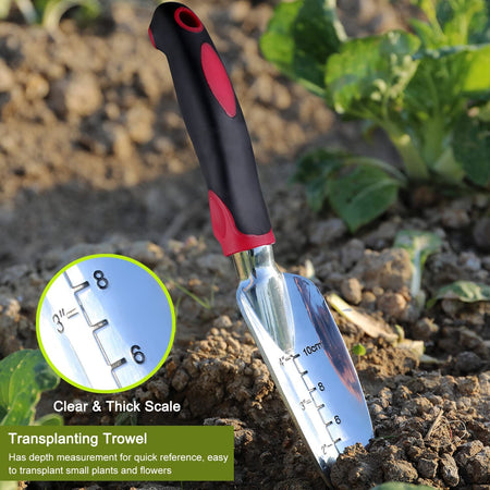 FANHAO Garden Tool Set, 3 Piece Heavy Duty Garden Trowels - FANHAO