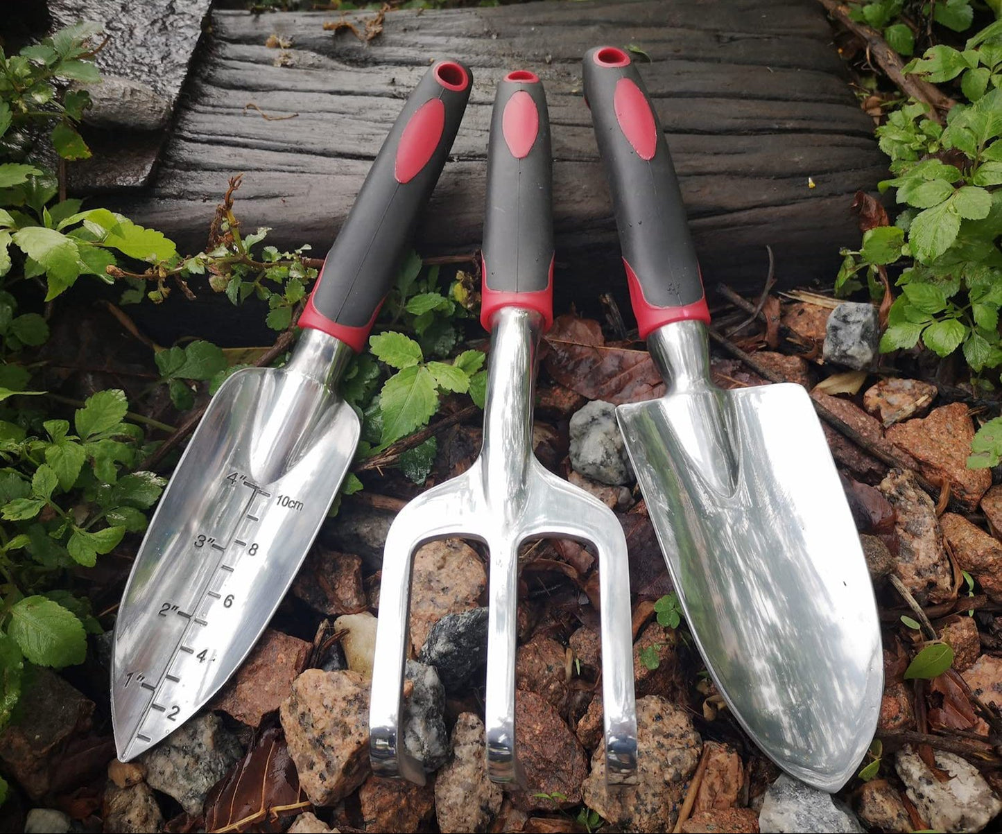 FANHAO Garden Tool Set, 3 Piece Heavy Duty Garden Trowels