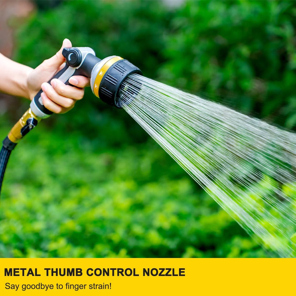 Heavy Duty Garden Hose Nozzle with 10 Spray Patterns