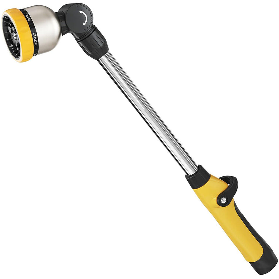 FANHAO 16 Inches 8-Pattern Garden Watering Wand-Yellow - FANHAO