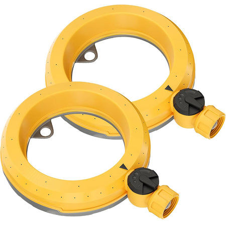 FANHAO 2 Pack 360 Degree Ring Base Lawn Sprinklers - FANHAO
