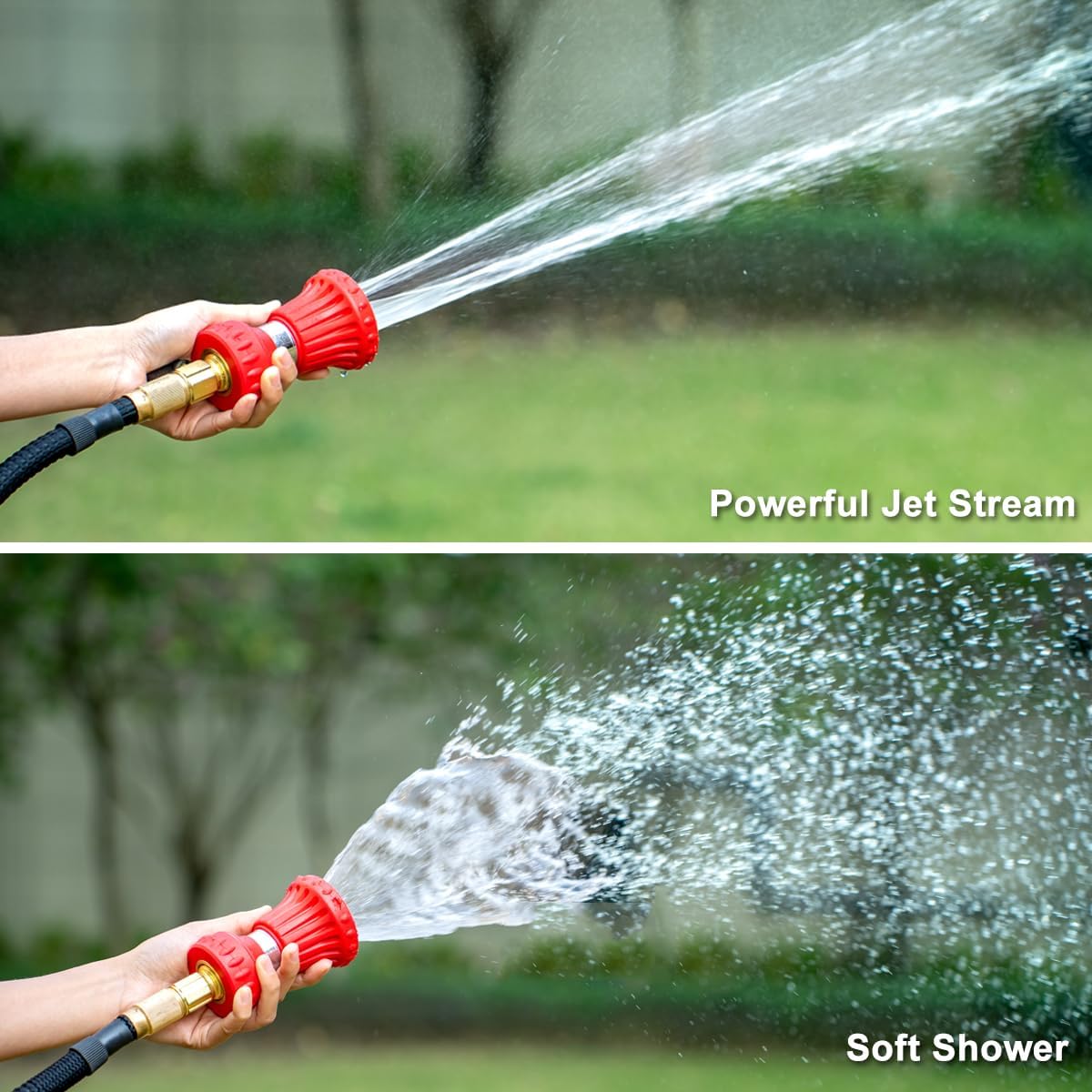 power spray nozzle for garden hose FANHAO High Power Adjustable Fireman Style Garden Hose Nozzle