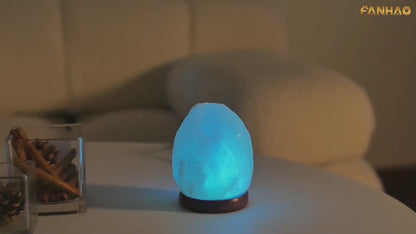 FANHAO USB Himalayan Salt Lamp，Natural Crystal Salt Light with 7 Colors
