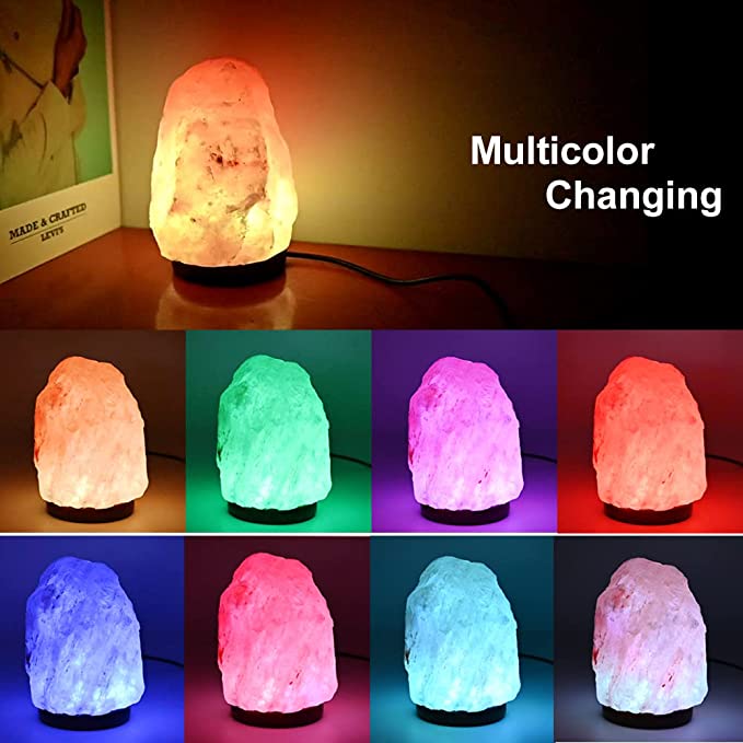 FANHAO USB Himalayan Salt Lamp with 7 Colors Changing