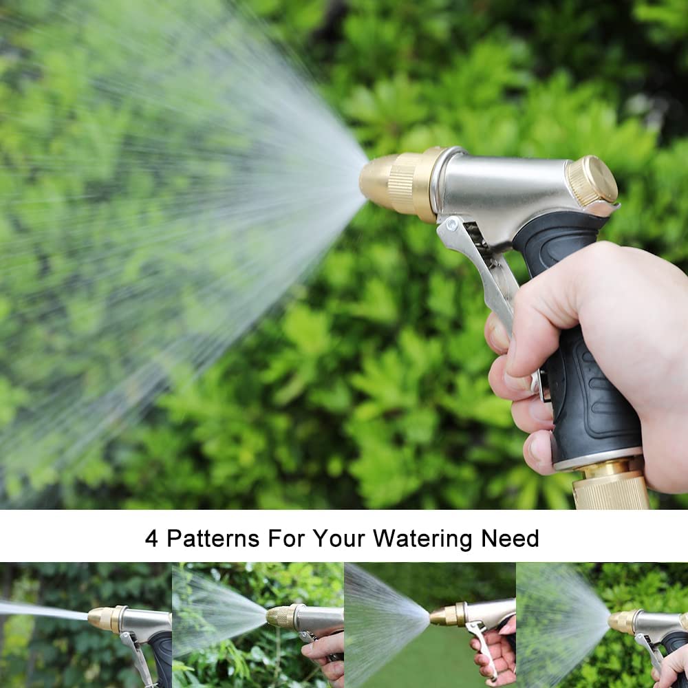 garden hose high pressure sprayer FANHAO Heavy Duty Metal Spray Nozzle High Pressure Water Nozzle with 4