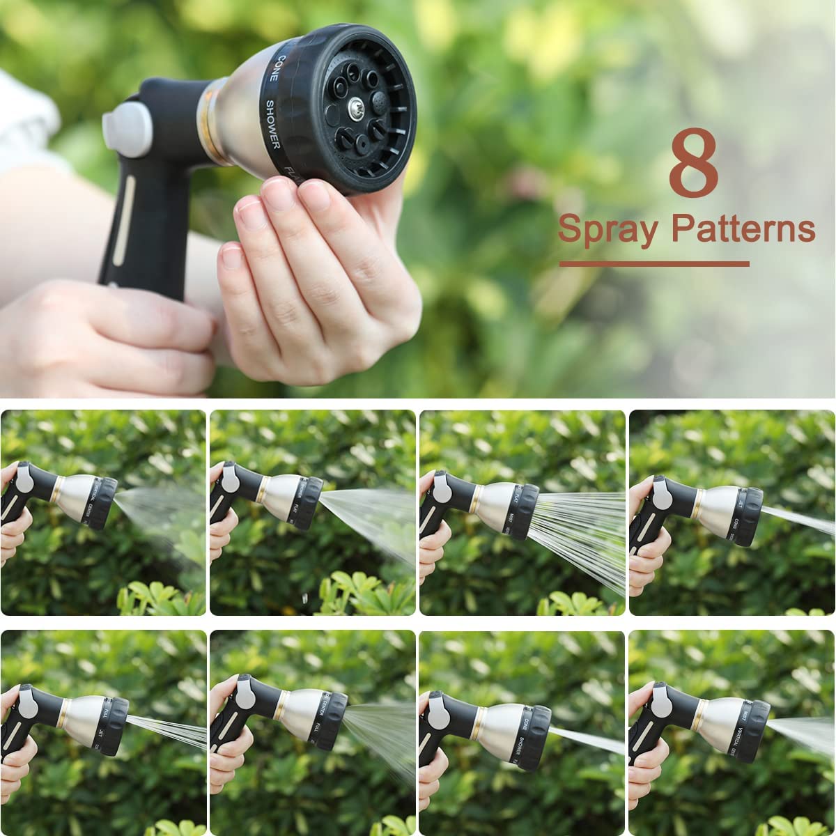 FANHAO Thumb Control Garden Hose Nozzle